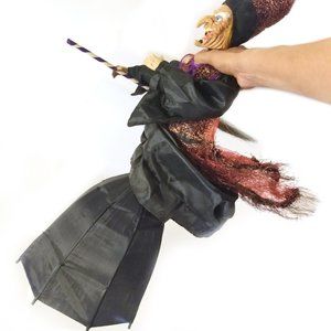 Witch Halloween Decor Costume Posable Umbrella
